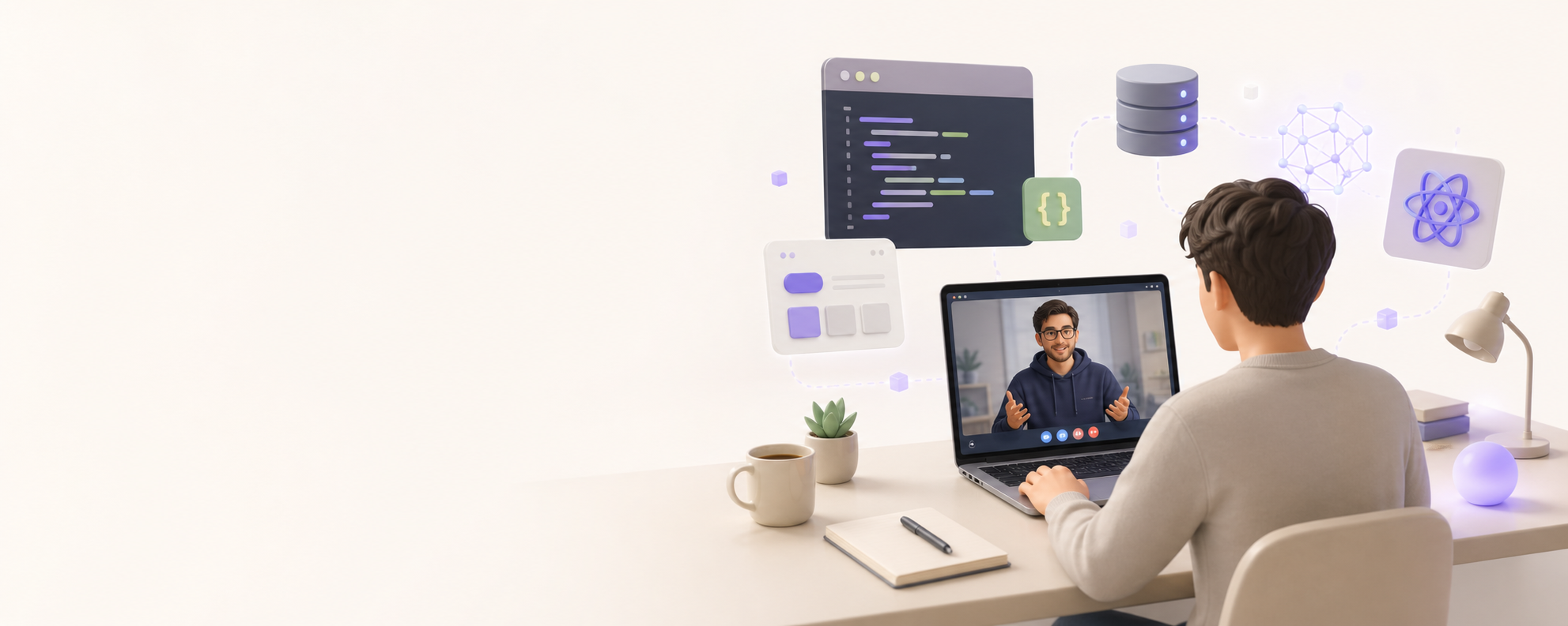 Illustration des cours particuliers de dev fullstack IA